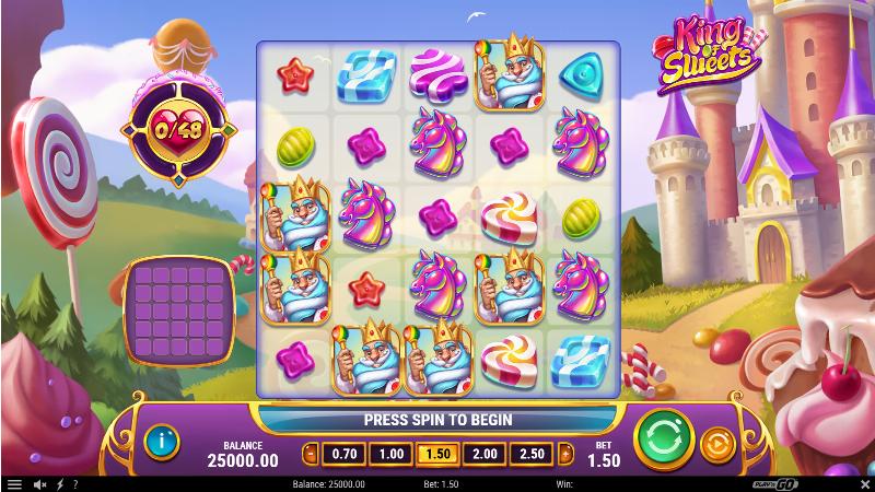 King Of Sweets slot game artwork