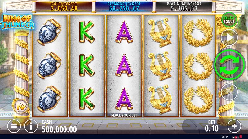 King Of Thunder slot game artwork