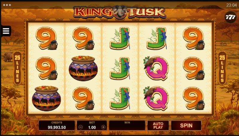 King Tusk slot game artwork