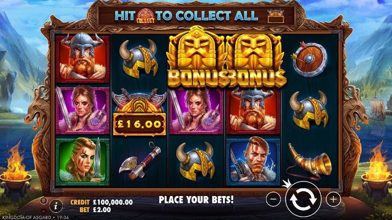 Kingdom Of Asgard slot game artwork