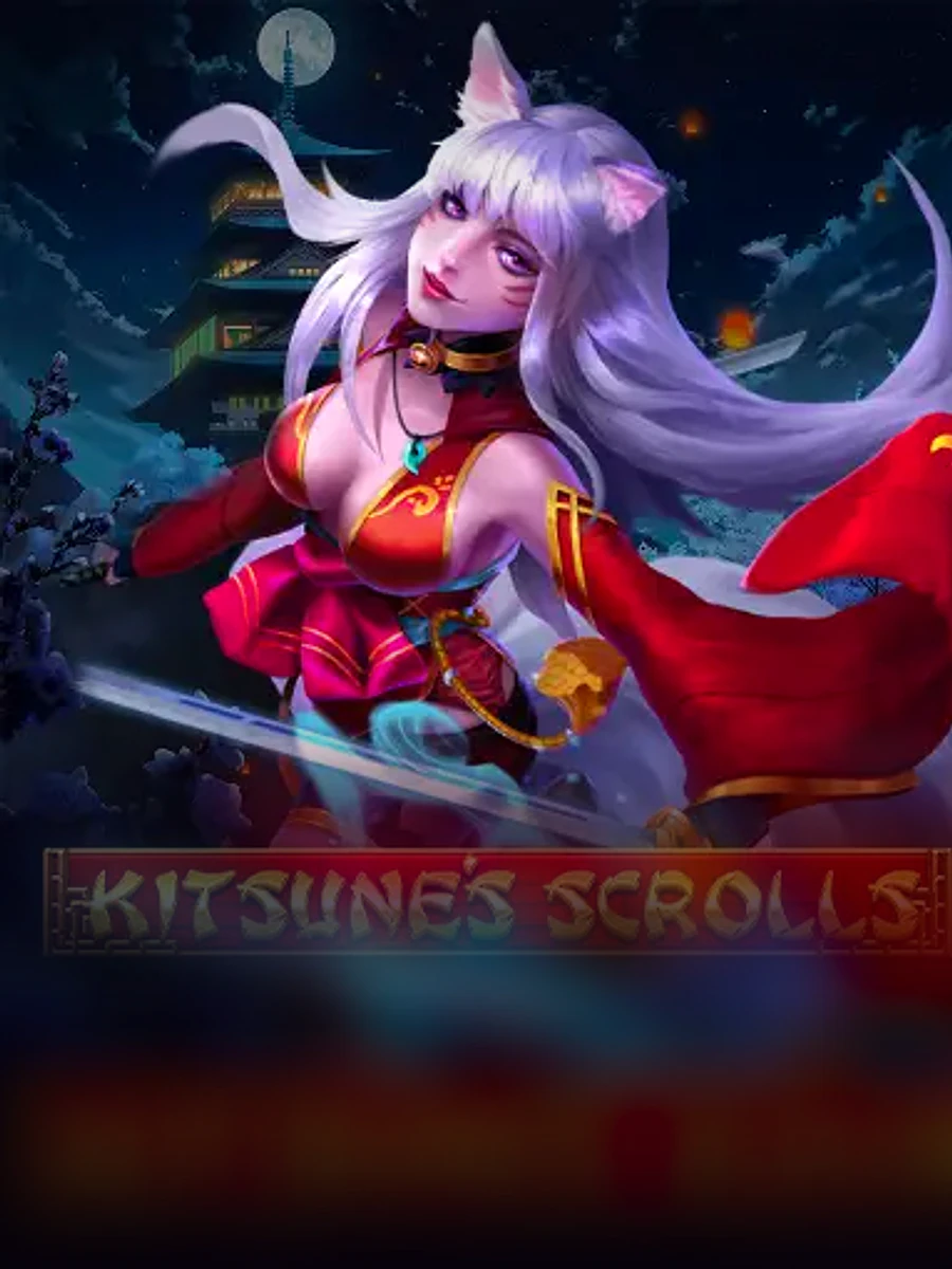 Kitsune's Scrolls slot game artwork
