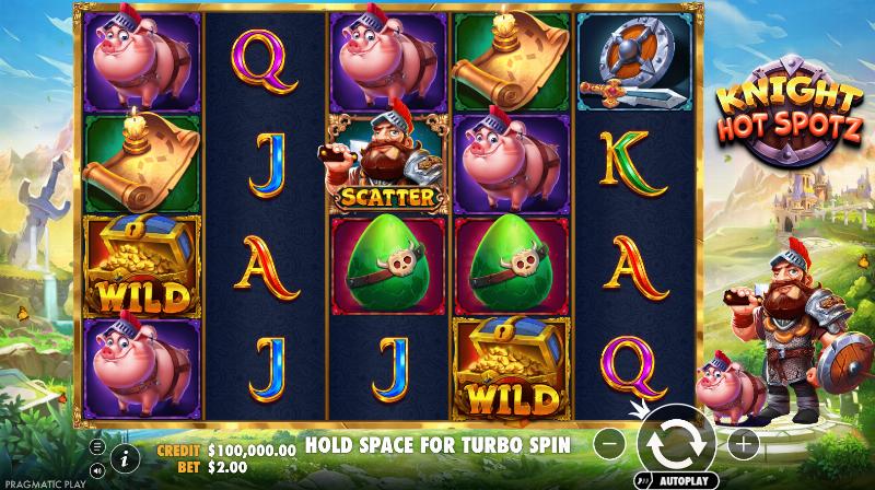 Knight Hot Spotz slot game artwork
