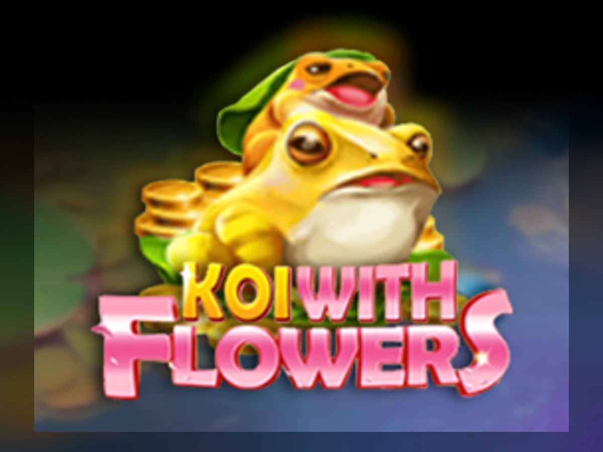 Koi with Flowers slot game artwork