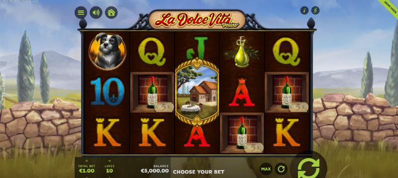 La Dolce Vita Deluxe slot game artwork