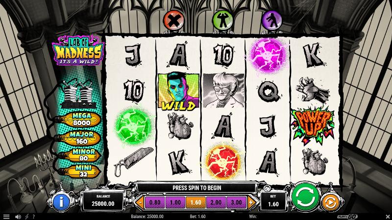 Lab Of Madness It’s A-Wild! slot game artwork