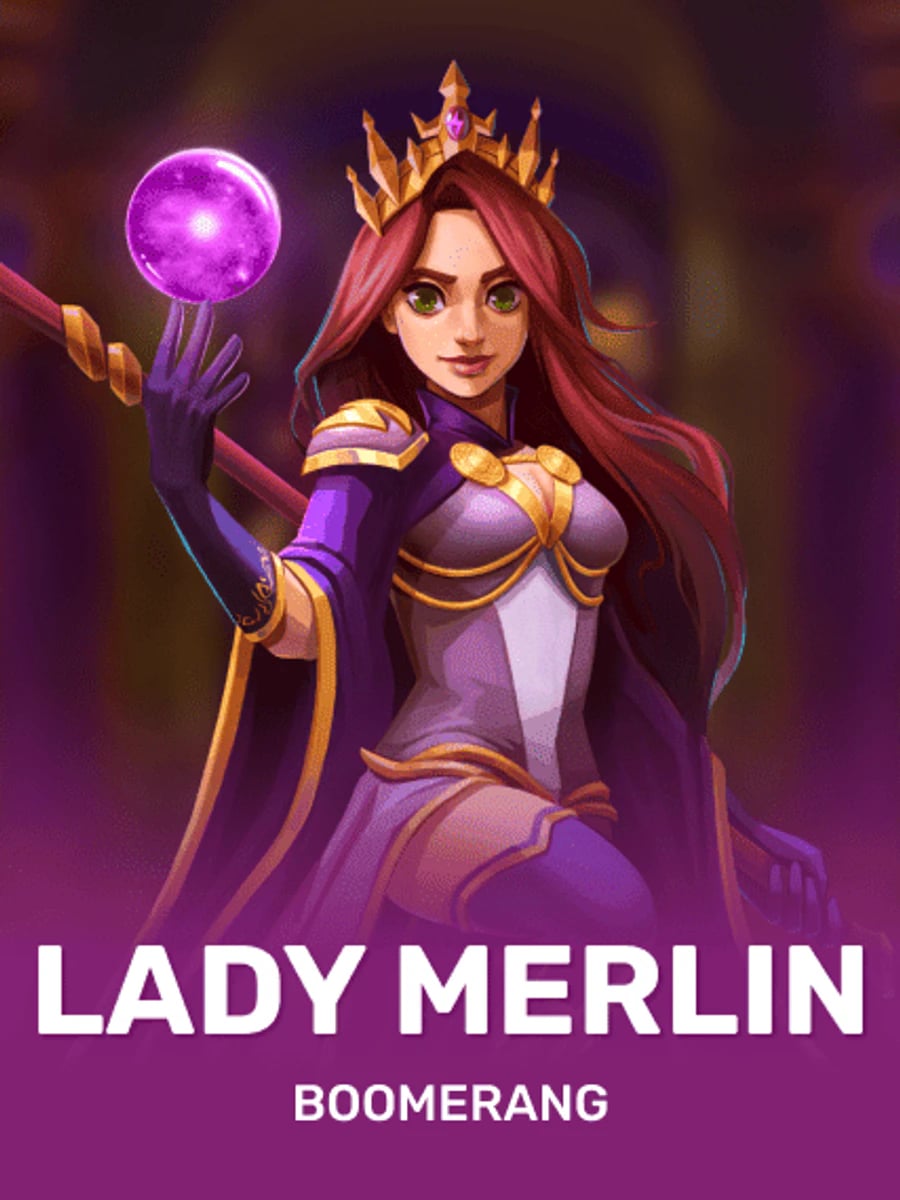 Lady Merlin slot game artwork
