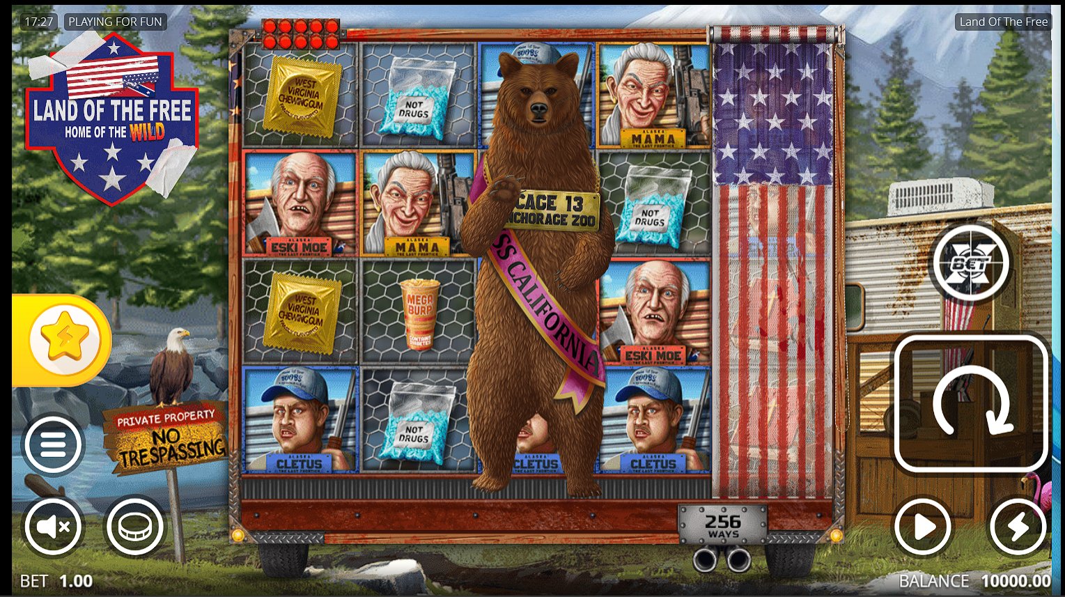Land Of The Free slot game artwork