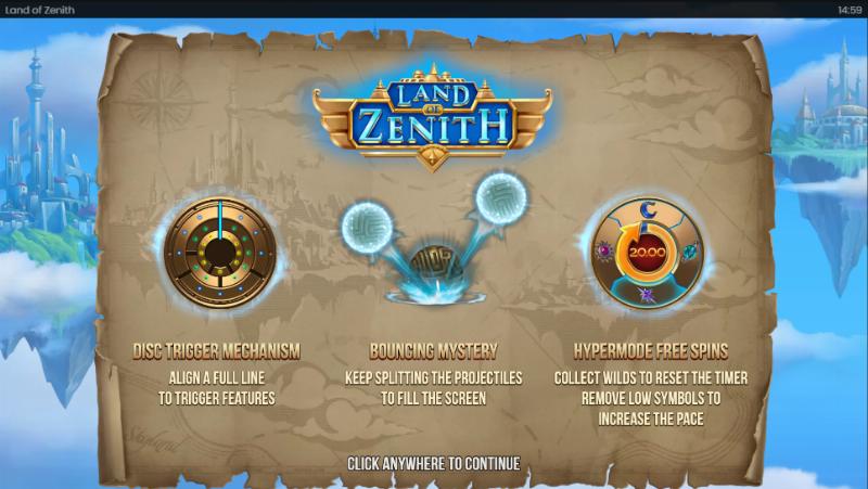Land Of Zenith slot game artwork