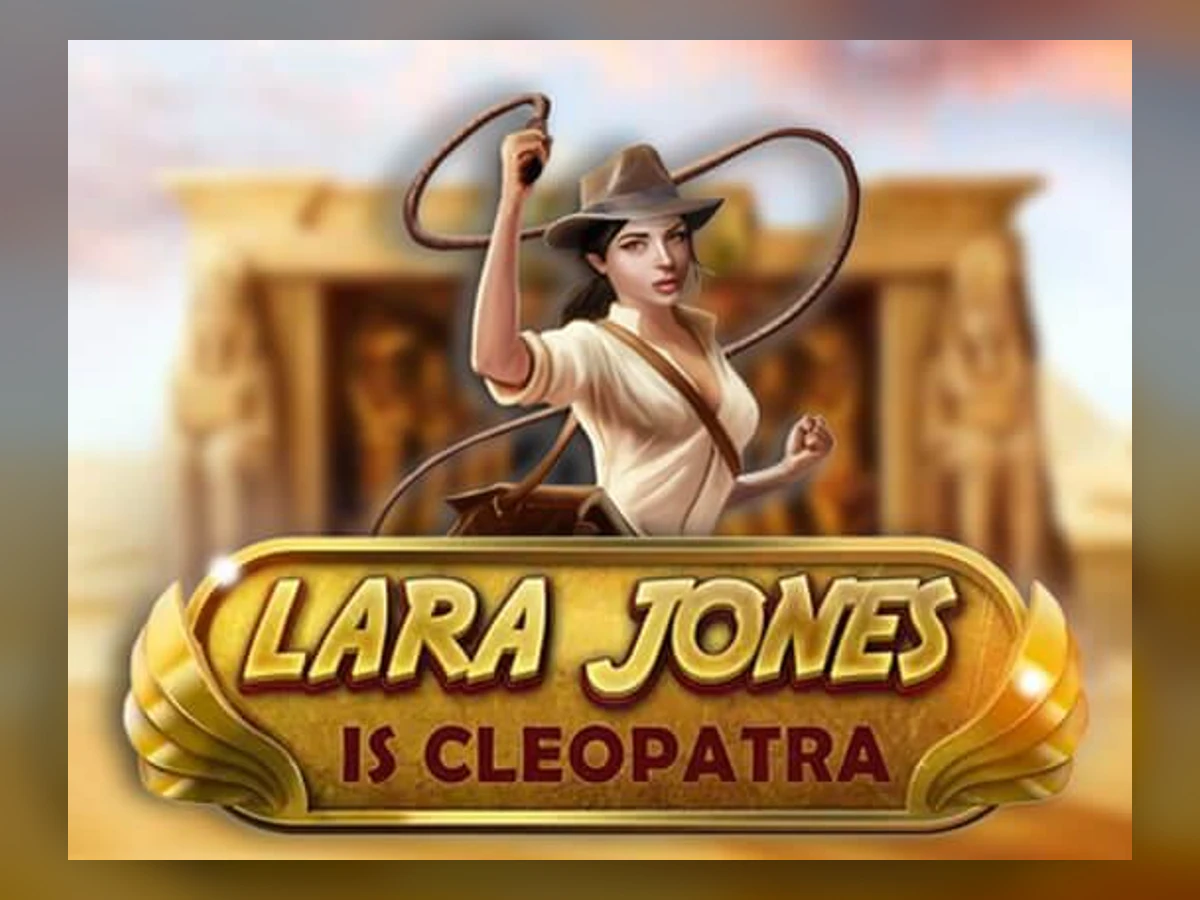 Lara Jones is Cleopatra slot game artwork