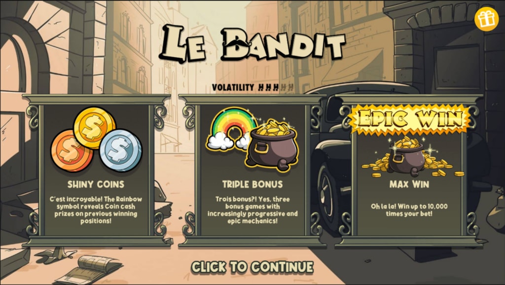 Le Bandit slot game artwork