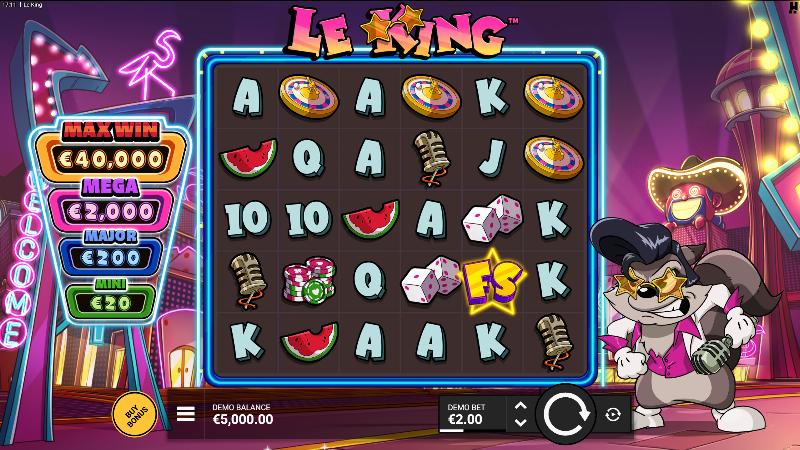 Le King slot game artwork