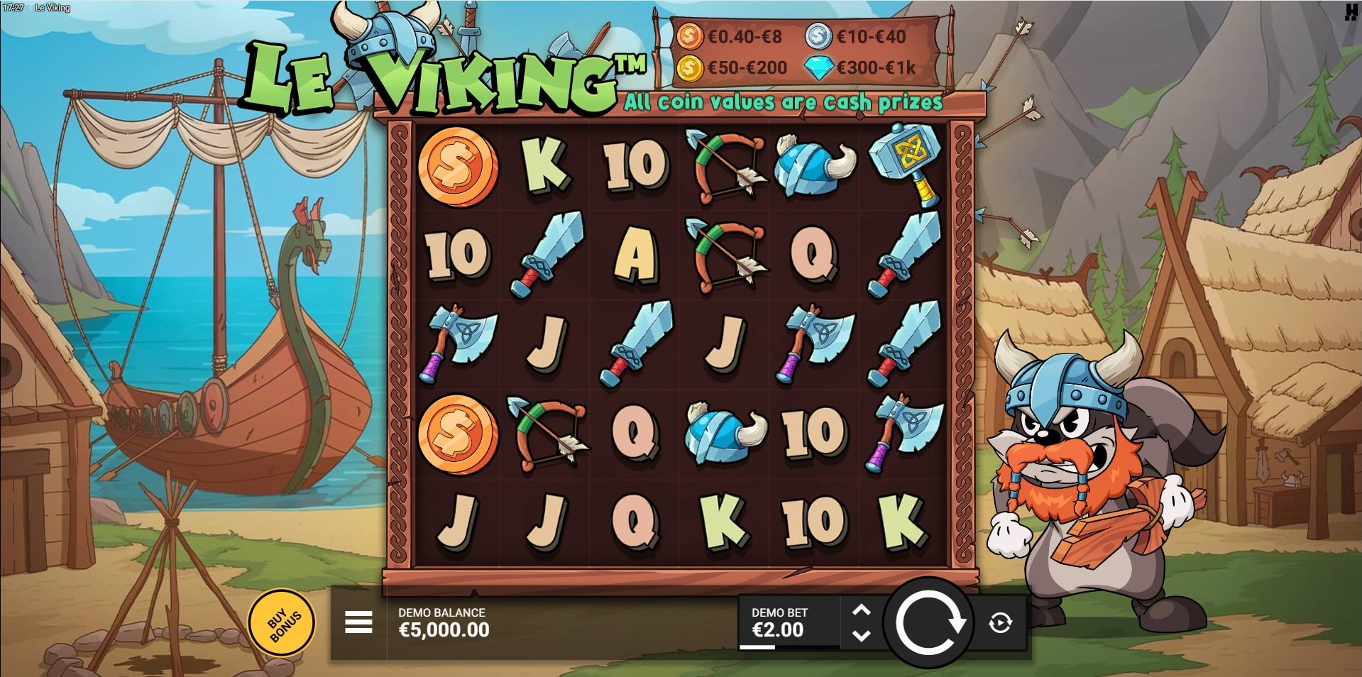 Le Viking slot game artwork