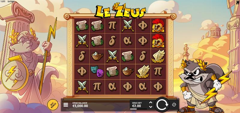 Le Zeus slot game artwork