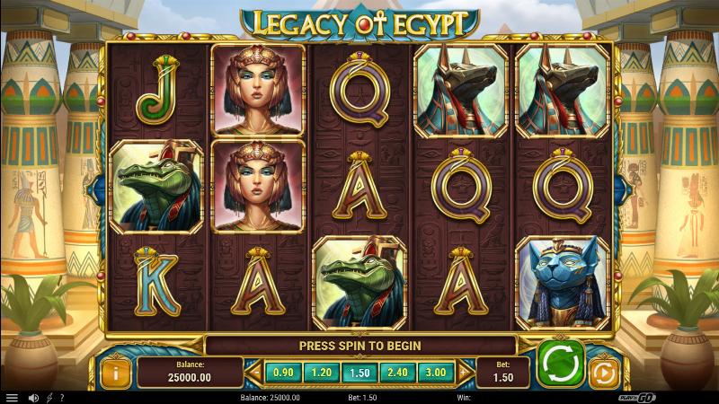 Legacy Of Egypt slot game artwork