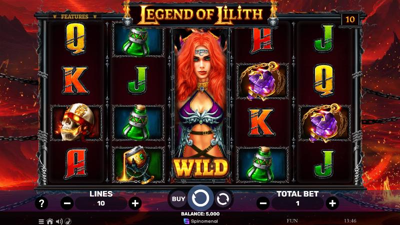 Legend Of Lilith slot game artwork