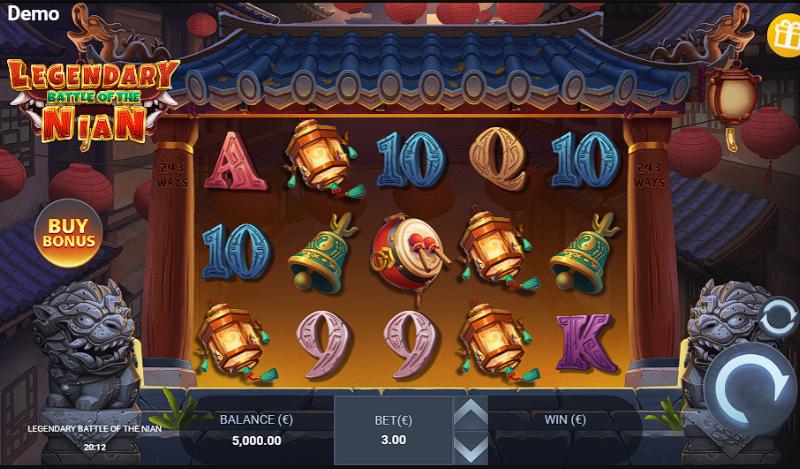 Legendary Battle Of The Nian slot game artwork