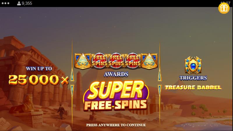 Legendary Treasures slot game artwork