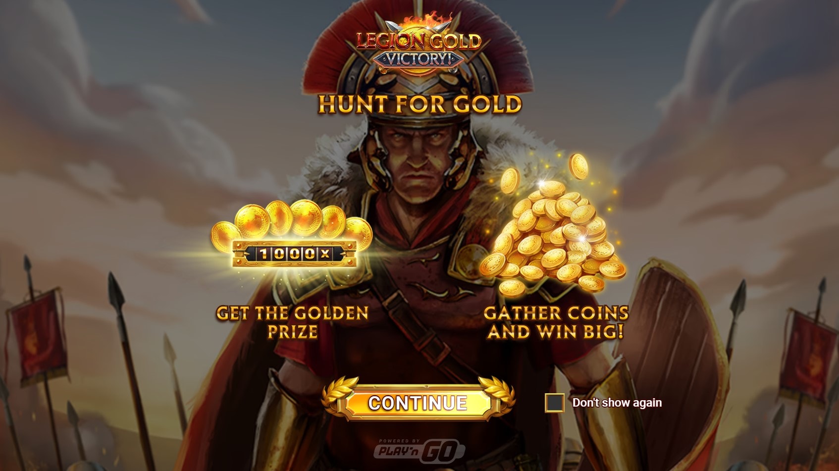 Legion Gold Victory slot game artwork