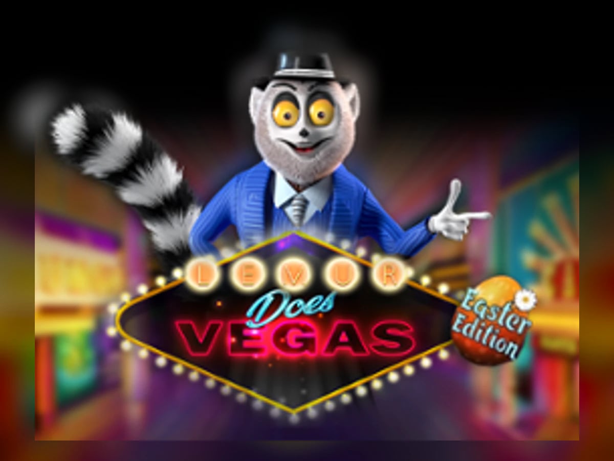 Lemur Does Vegas Easter Edition slot game artwork