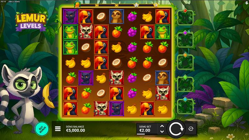 Lemur Levels slot game artwork