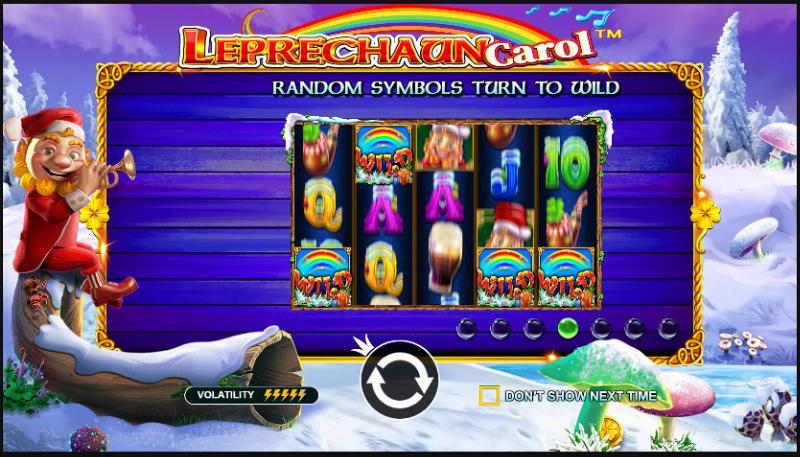 Leprechaun Carol slot game artwork