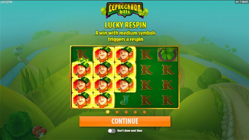 Leprechaun Hills slot game artwork
