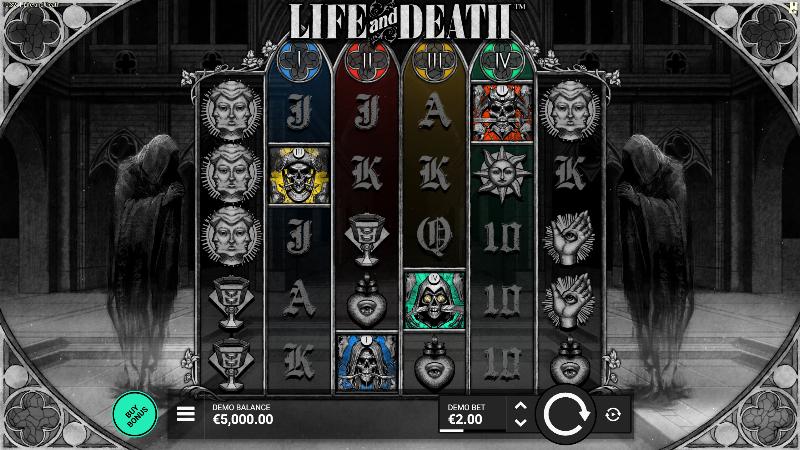 Life And Death slot game artwork
