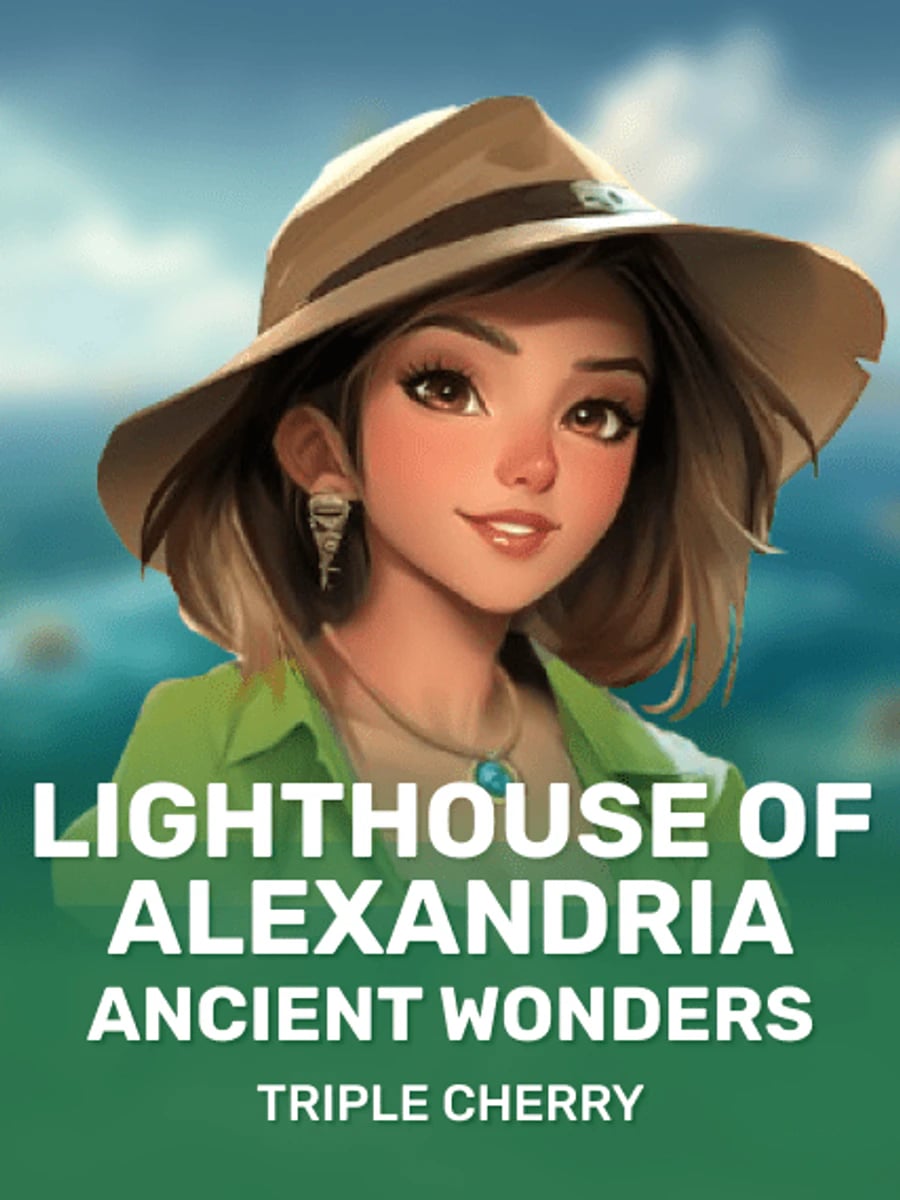 Lighthouse of Alexandria Ancient Wonders slot game artwork