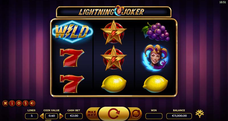 Lightning Joker slot game artwork