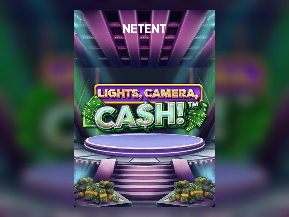 Lights, Camera, Cash! slot game artwork