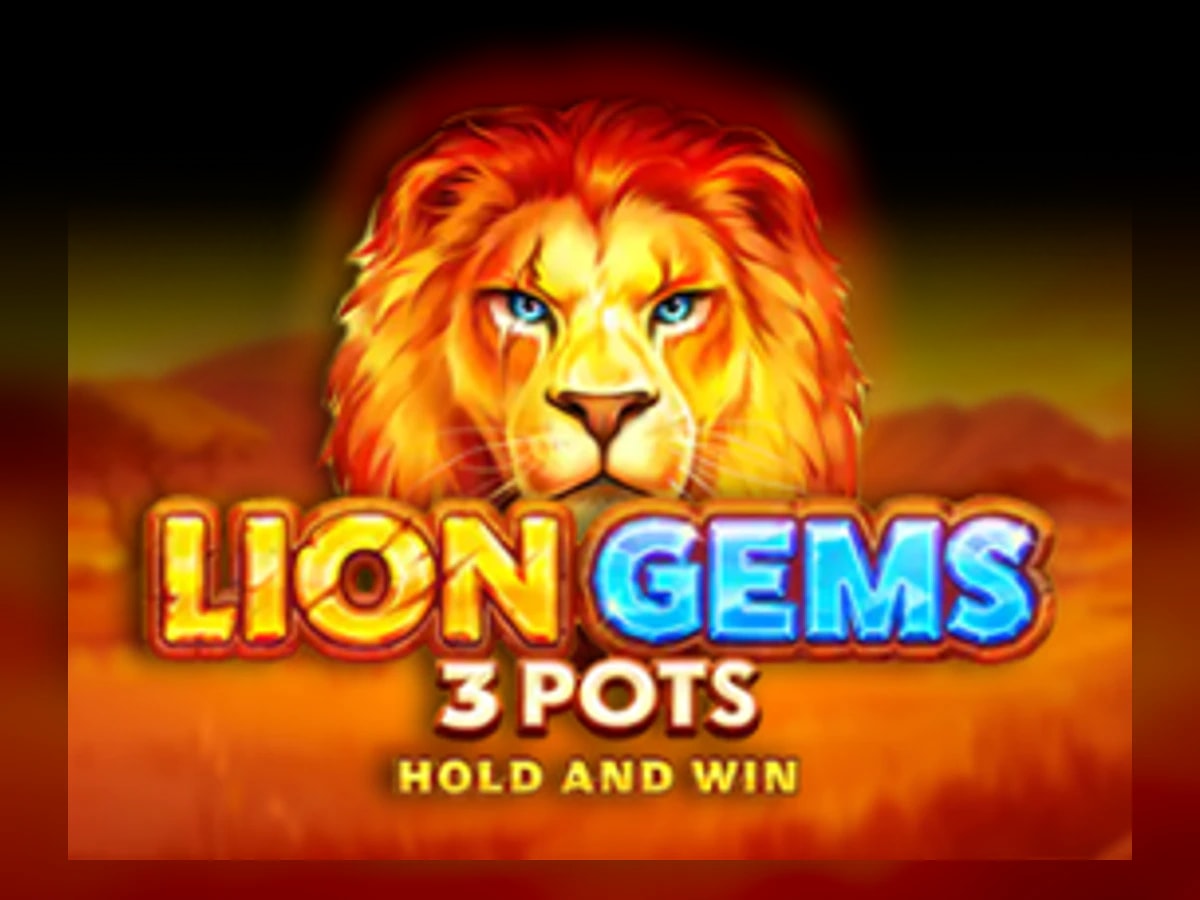 Lion Gems 3 Pots: Hold and Win slot game artwork