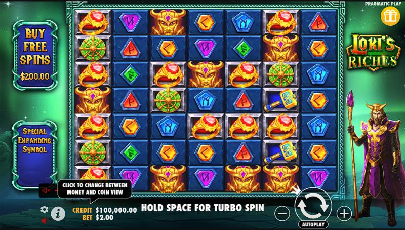 Loki’s Riches slot game artwork