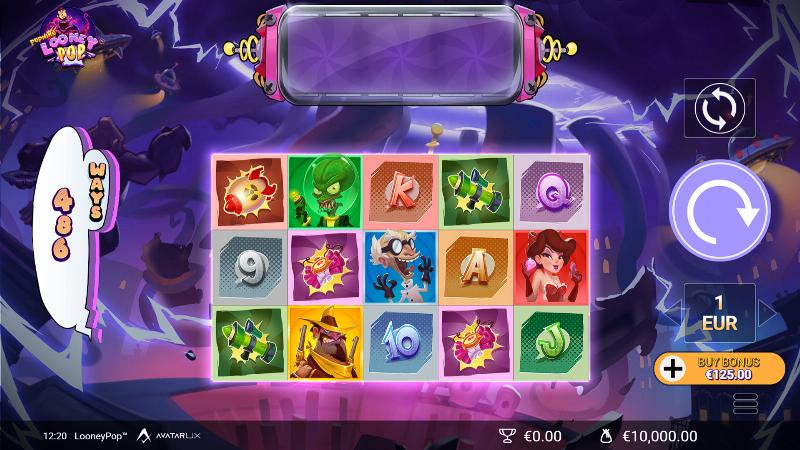 Looney Pop slot game artwork