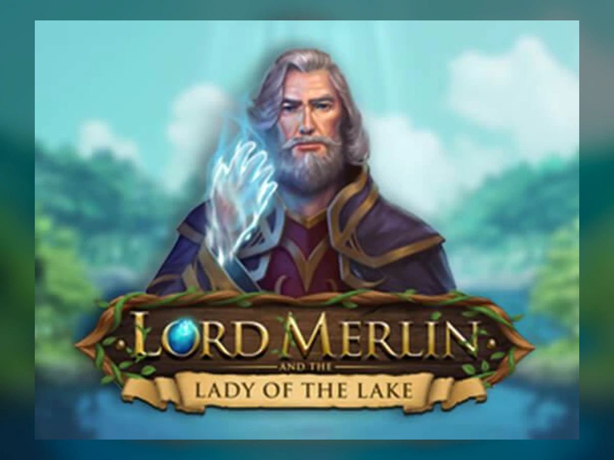 Lord Merlin and the Lady of Lake slot game artwork