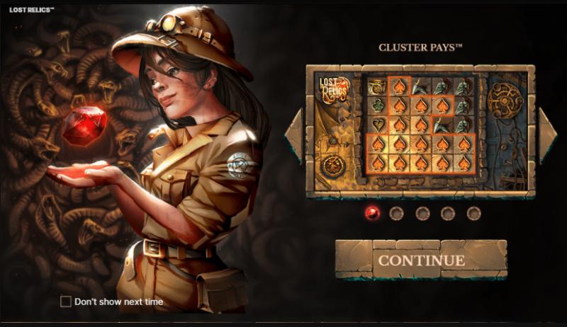Lost Relics slot game artwork