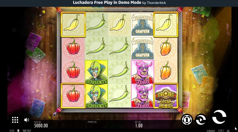 Luchadora slot game artwork