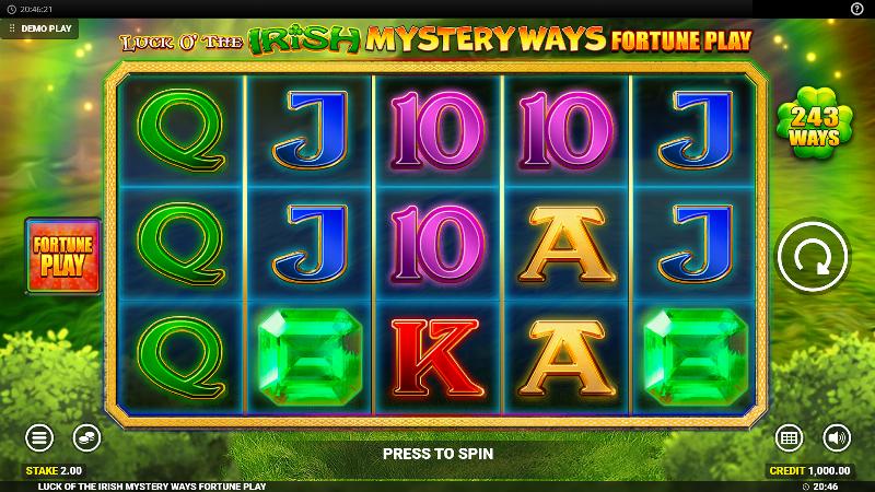 Luck O’ The Irish Mystery Ways Fortune Play slot game artwork