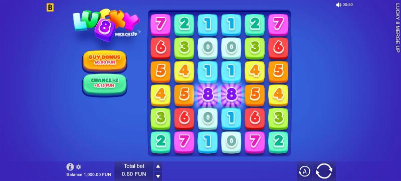 Lucky 8 Merge Up slot game artwork