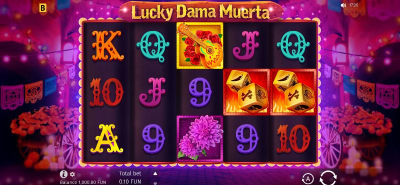 Lucky Dama Muerta slot game artwork