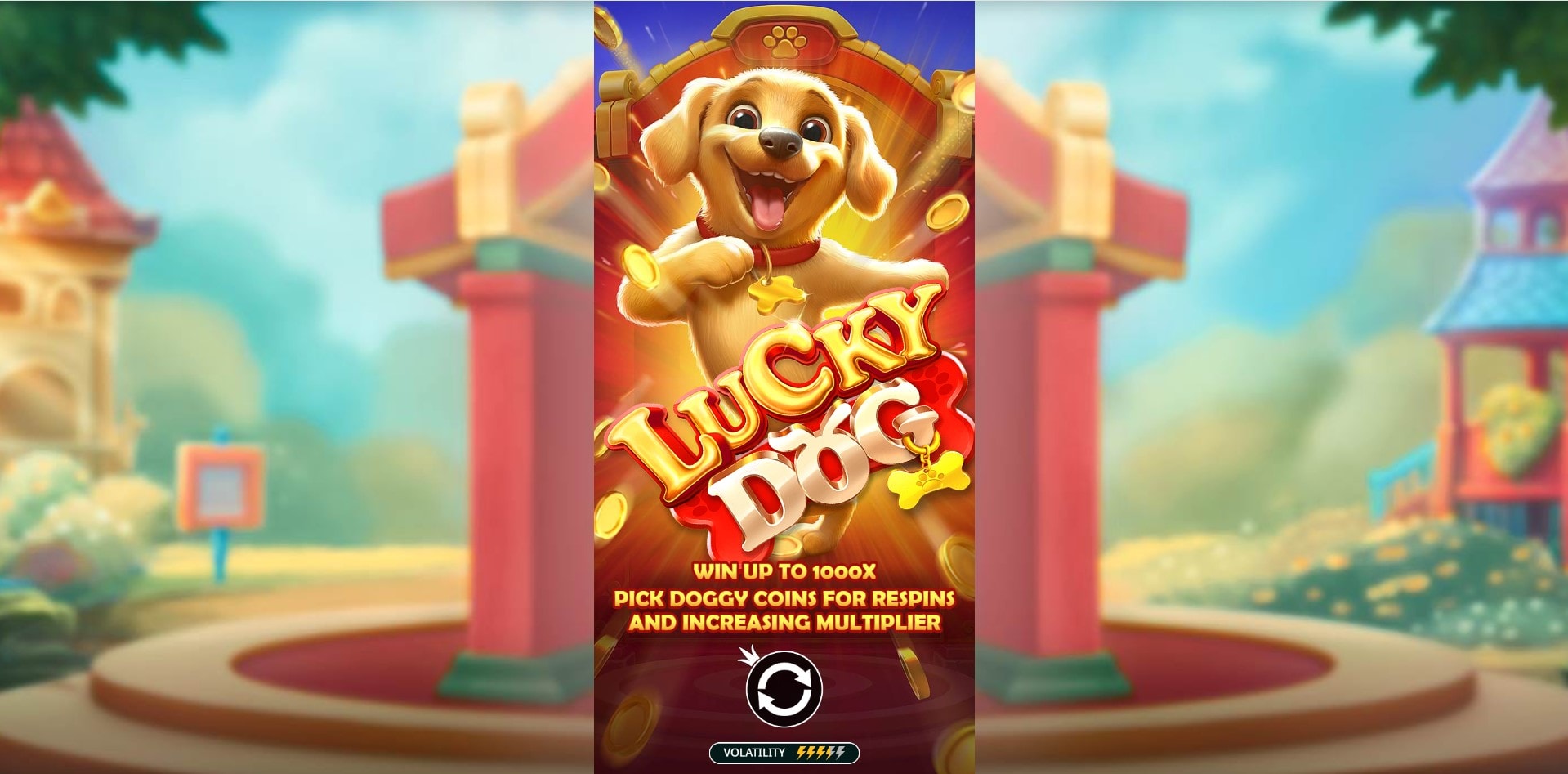 Lucky Dog slot game artwork