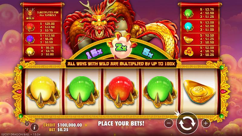 Lucky Dragon Ball slot game artwork