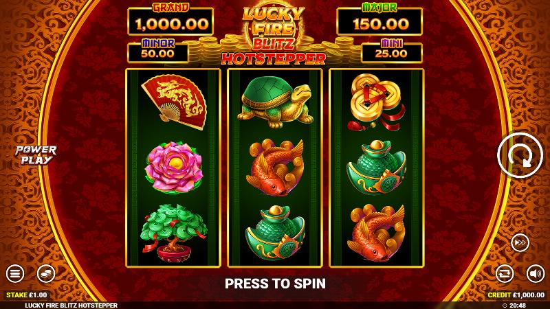 Lucky Fire Blitz Hotstepper slot game artwork