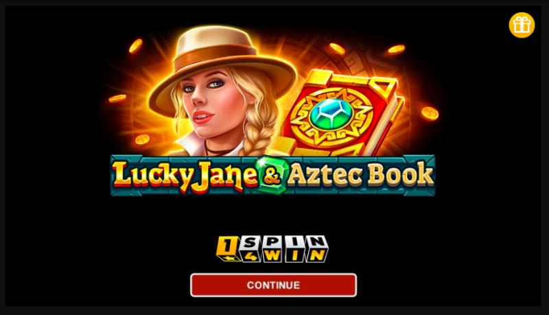 Lucky Jane And Aztec Book slot game artwork