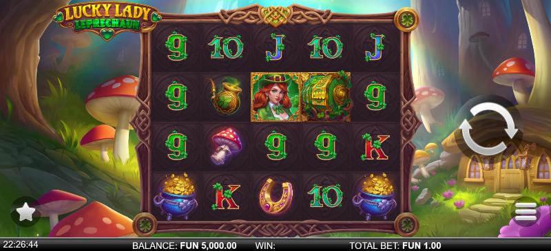 Lucky Lady Leprechaun slot game artwork