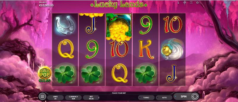 Lucky Lands slot game artwork