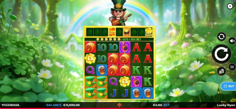 Lucky Ryan Gigablox slot game artwork