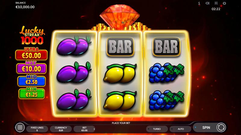 Lucky Streak 1000 slot game artwork