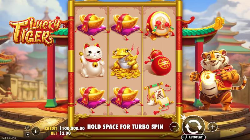 Lucky Tiger slot game artwork