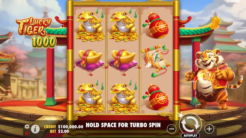 Lucky Tiger 1000 slot game artwork