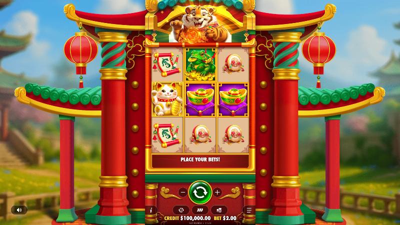 Lucky Tiger Gold slot game artwork